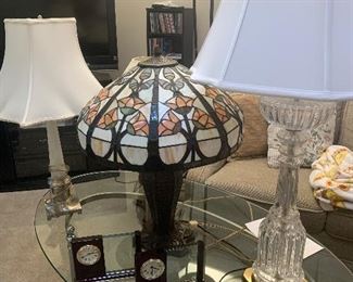 Tiffany style lamp. 