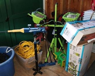 Outdoor Flood Lights and Extension Cords