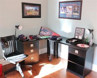 Desk and Boston Decor