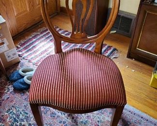 Henredon Starburst Dinning Table with 8 Chairs. 2 Arm Chairs and 6 Regular Chairs. 20" Leaf - $3000