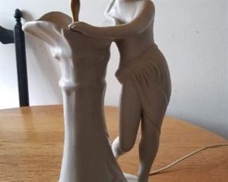 Van Briggle Full size Lady Lamp