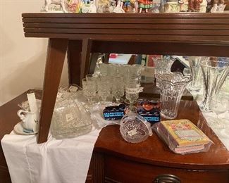 Collectible glass, vases, etc
