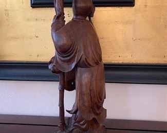 #5 Wood carved figure 	17.25”H	$150
