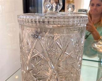 #45 Crystal Covered Candy Jar                                  	$  50
