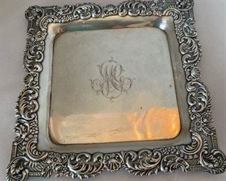 #78 Sterling Square Tray by Duhm & Co.  9.75 oz				$195
