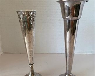 #85 Sterling Weighted Bud Vases   9” $50   9.5”  $50

