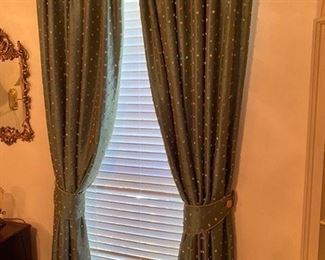 #148 Silk Curtains (2 sets)	 $80 pair

