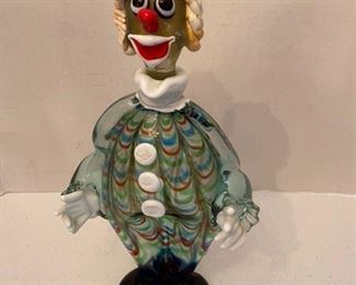 #40 Murano Glass Clown decanter circa 1950's $50
