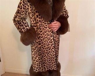 #173 Fox & Leopard Coat	$599
