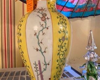 #184 - $85  Herend tall vase 16" approx