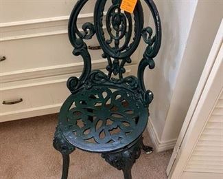 Small garden iron chair $40