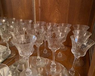 #201 Heisey 10 cordials glasses $80
