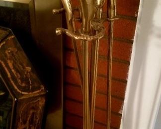 Fireplace horse head tool set