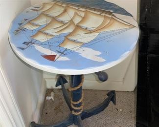 Cute anchor table $40