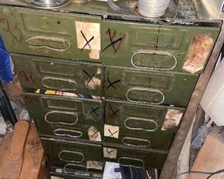 Cool green metal  file cabinets $150