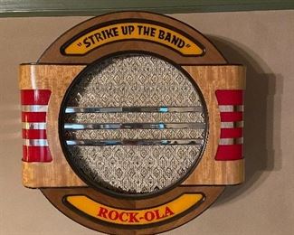 Pair of these Rock-ola wall mounted speakers.