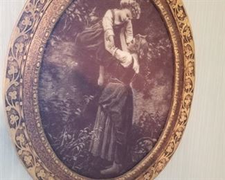 Hand colored carving