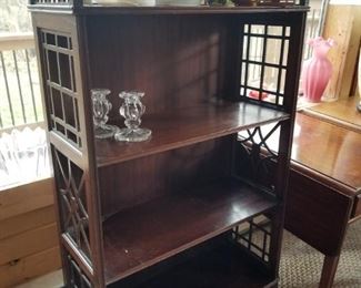 Mahogany bookshelf