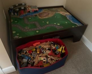 Train/play table with trains included 