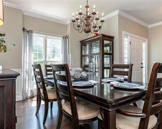 Dining Room Furniture including table, 6 chairs, China cabinet & sideboard 