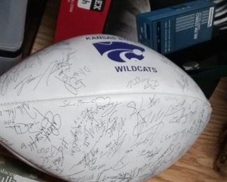 K-State Wildcats Team Signed Football