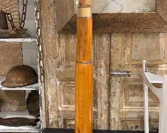 Vintage WWII wood and metal Naval Military practice/drill missile
