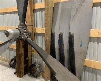 1948 3 blade aluminum Hamilton Standard propeller - 1 assembled, 1 ready for assembly- all parts present