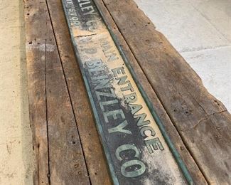 Vintage 2 pc 9’3” x 11 1/2” Blinzley Department Store Advertising Sign