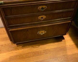 Asian inspired mid century night stand -only one