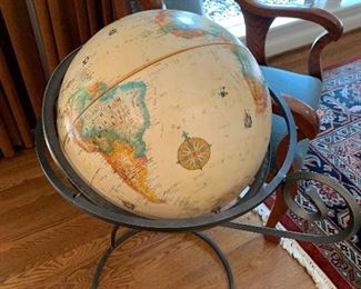 Repogle Globe on unique metal stand