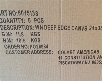 24x36 Deep Edge Canvases, NIB