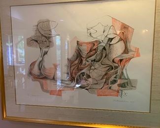 Roberto Burle Marx signed and numbered -Brazilian artist. Mr. Lose studied with Marx c. 1960