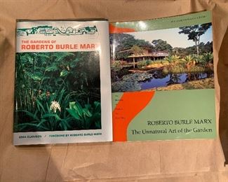 2 books on Roberto Burle Marx, Brazilian artist