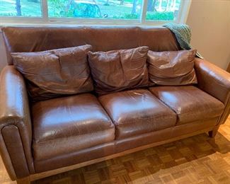 Thomasville leather sofa