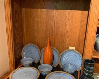 Pottery dishes, plates and bowls