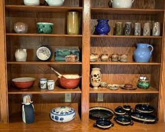 A display of pottery