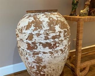 Monumental pottery olive jar