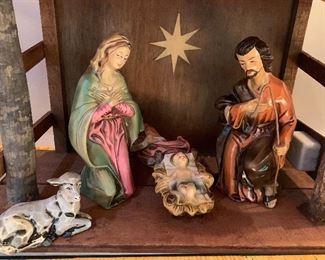 Plaster nativity
