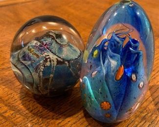 Paperweights, left is Eickhart