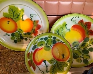 Painted enamel -large pieces