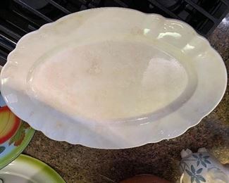 Antique ironstone platter