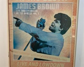 James Brown at the Apollo poster framed