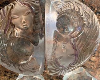 Mats Jonasson Sweden crystal candleholders