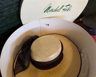 Vintage Marshall Field straw hat