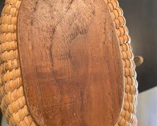 Nantucket basket purse, unsigned