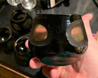 Cool cut glass cocktail glasses