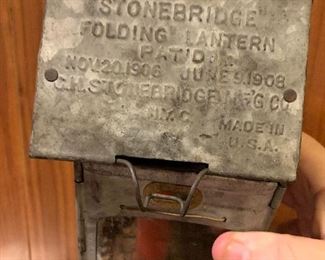1908 Stonebridge folding lantern