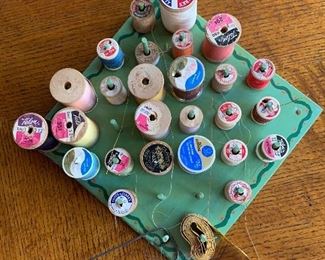 Cool vintage thread rack