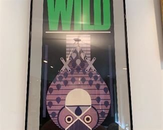 Do Something Wild poster, framed -Harper