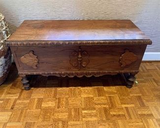 Wooden cedar chest